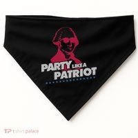Washington Party Like a Patriot USA-Made Doggie Bandana thumb 0