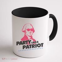 Washington Party Like a Patriot Coffee Mug thumb 1