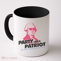 Washington Party Like a Patriot Coffee Mug thumb 0