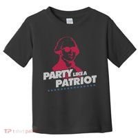 Washington Party Like a Patriot Toddler T-Shirt thumb 0