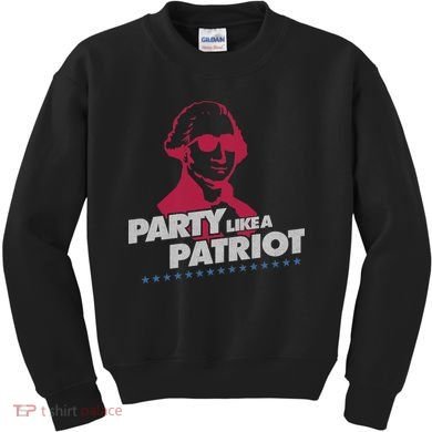 Washington Party Like a Patriot Kids Sweatshirt