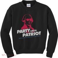 Washington Party Like a Patriot Kids Sweatshirt thumb 0
