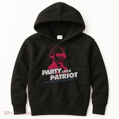 Washington Party Like a Patriot Kids Hoodie