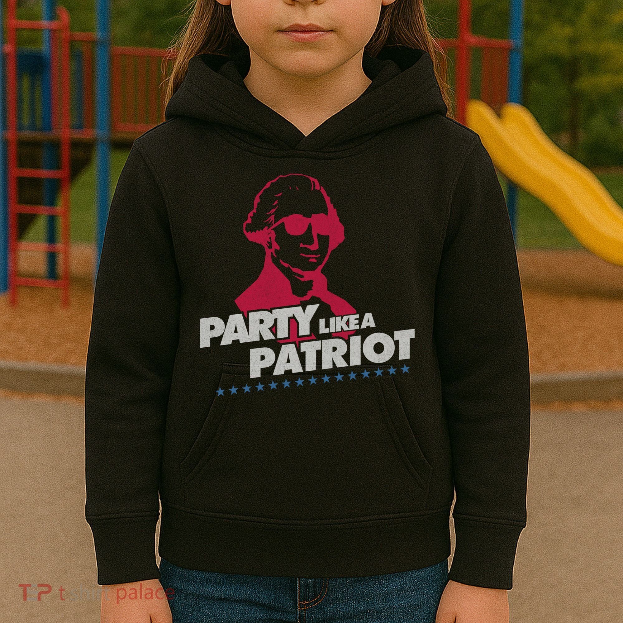 Washington Party Like a Patriot Kids Hoodie