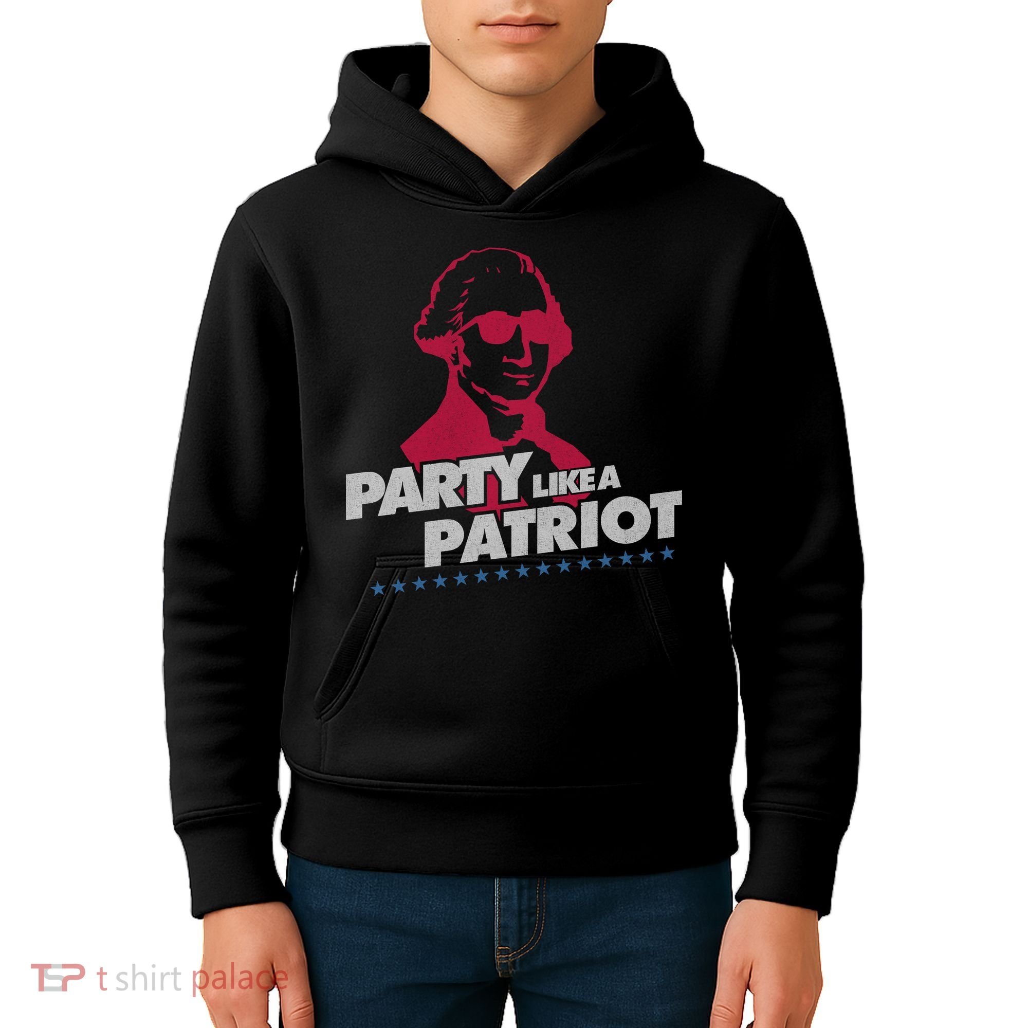 Washington Party Like a Patriot Kids Hoodie
