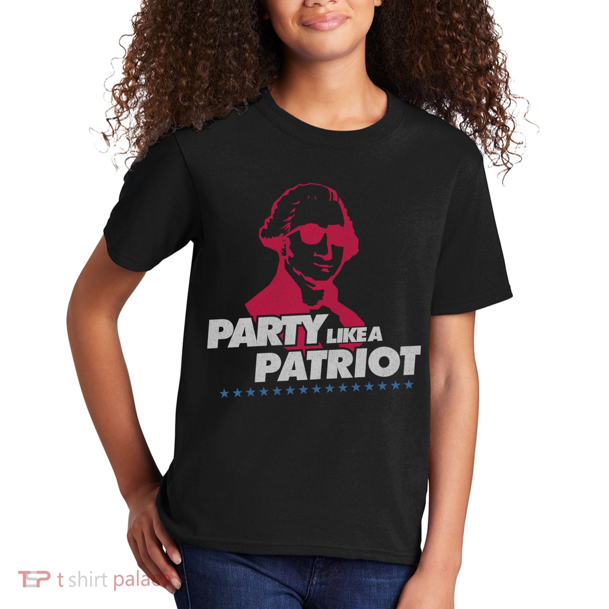 Washington Party Like a Patriot Kids T-Shirt