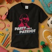 Washington Party Like a Patriot Kids T-Shirt thumb 3