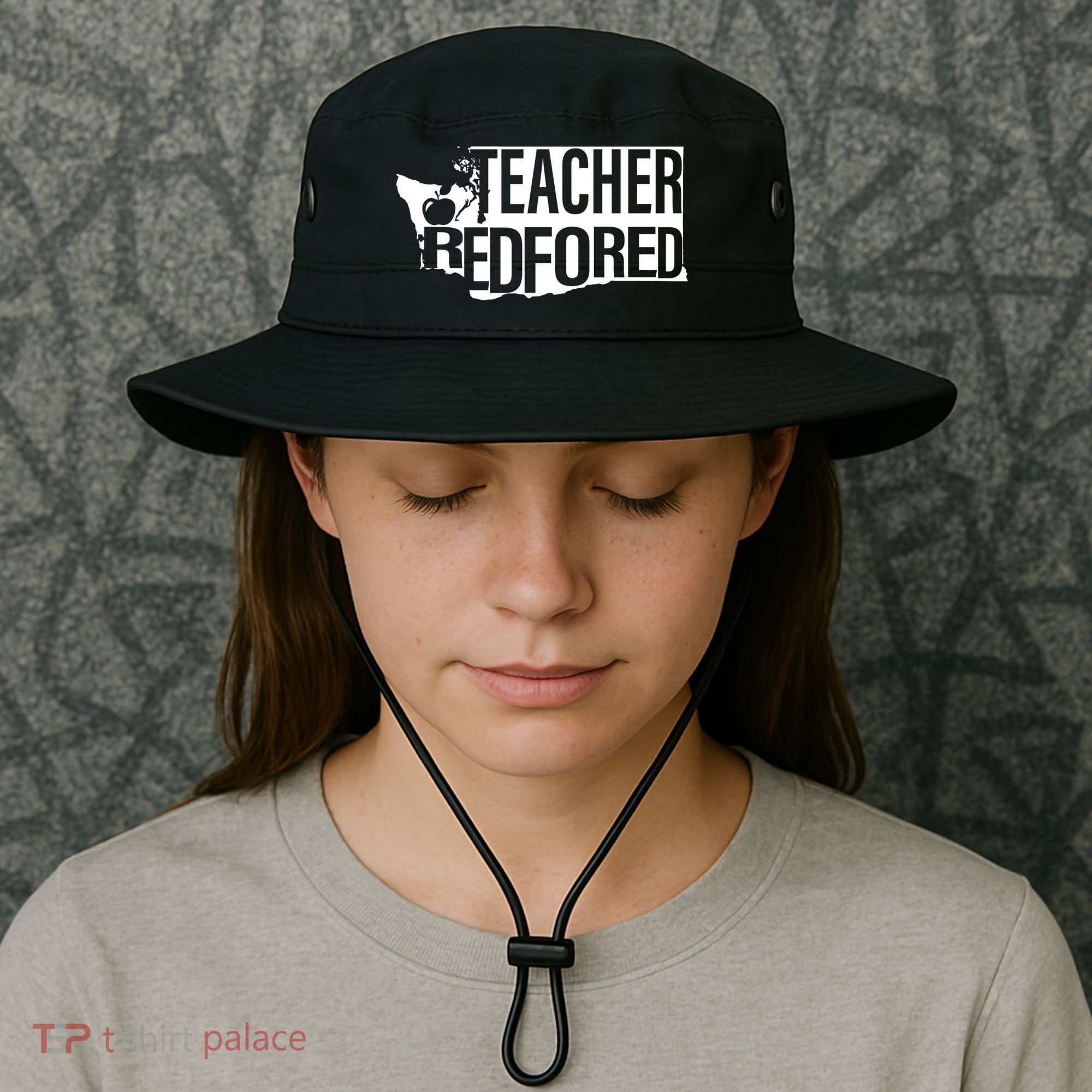 Washington Teacher Red For Ed Education Bucket Hat