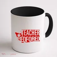 Washington Teacher Red For Ed Education Coffee Mug thumb 1