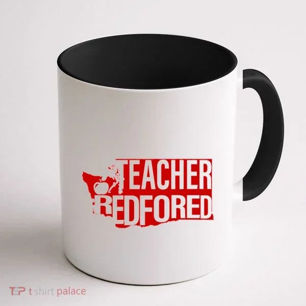 Washington Teacher Red For Ed Education Coffee Mug