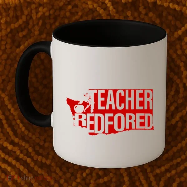 Washington Teacher Red For Ed Education Coffee Mug