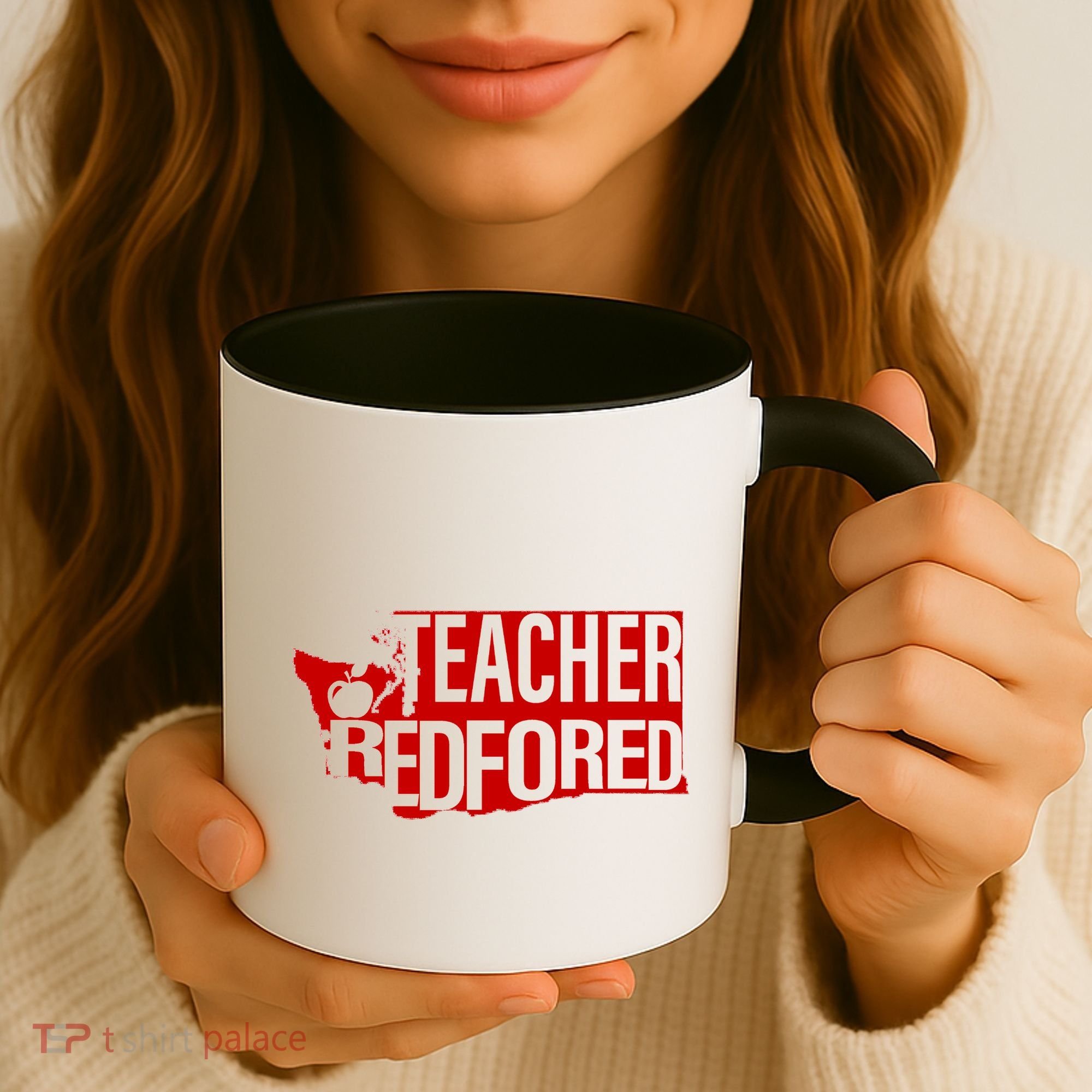 Washington Teacher Red For Ed Education Coffee Mug