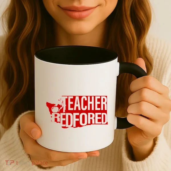 Washington Teacher Red For Ed Education Coffee Mug