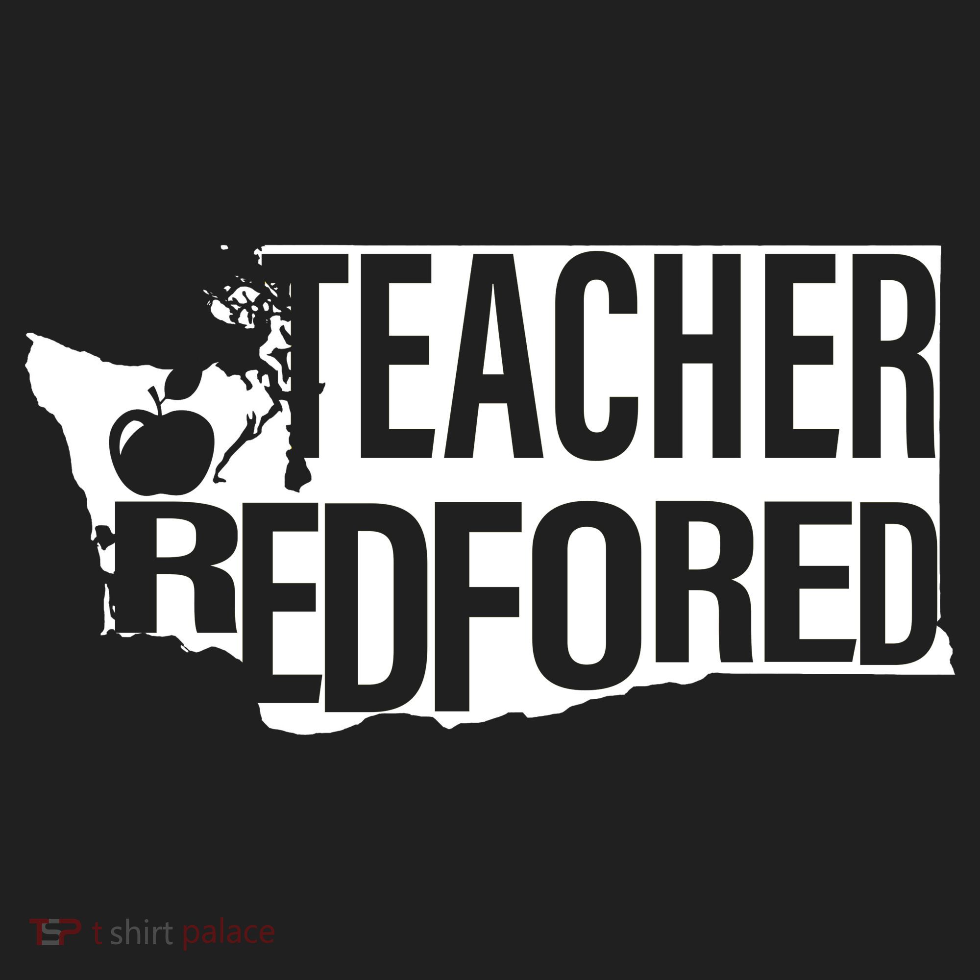 Washington Teacher Red For Ed Education Golf Towel