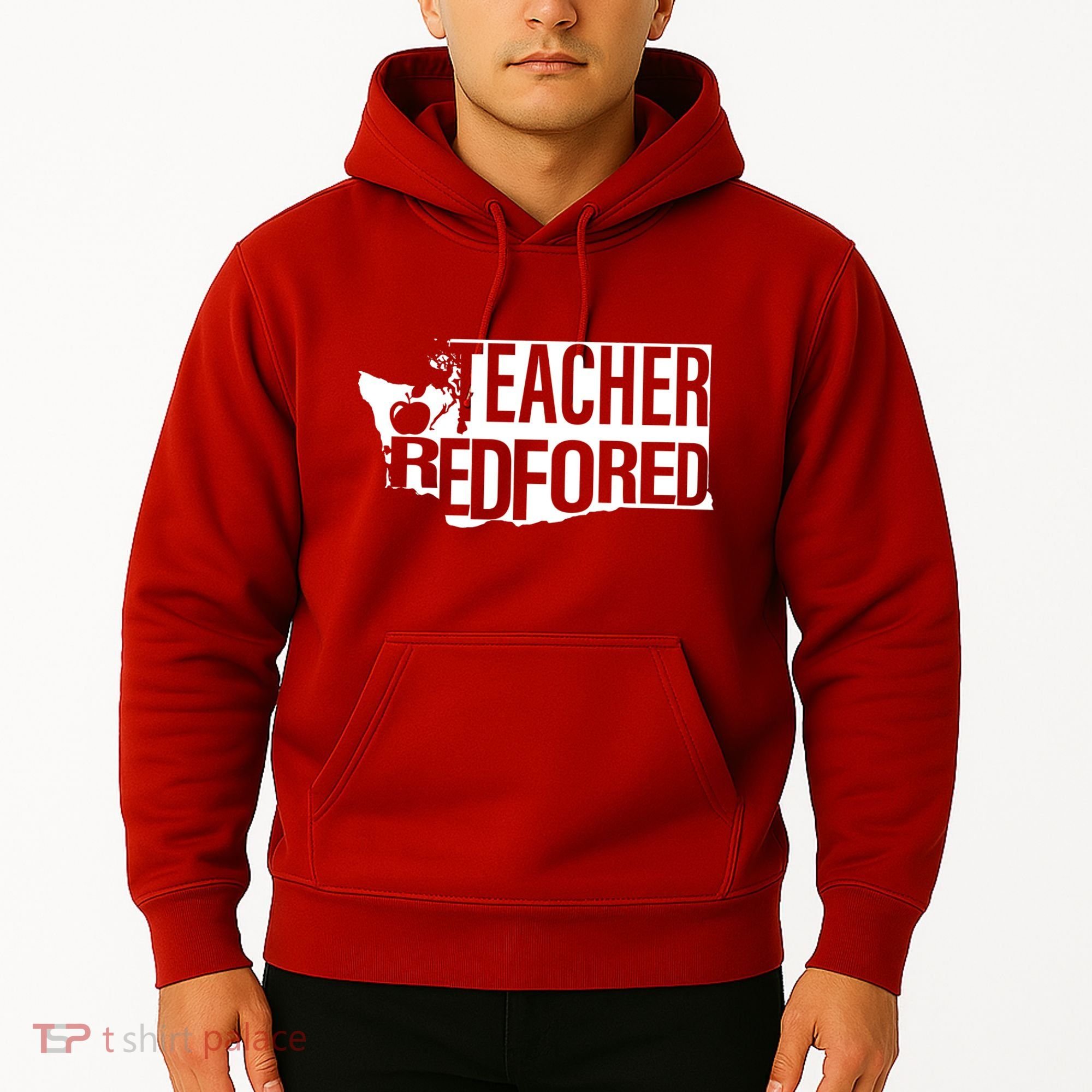 Washington Teacher Red For Ed Education Hoodie