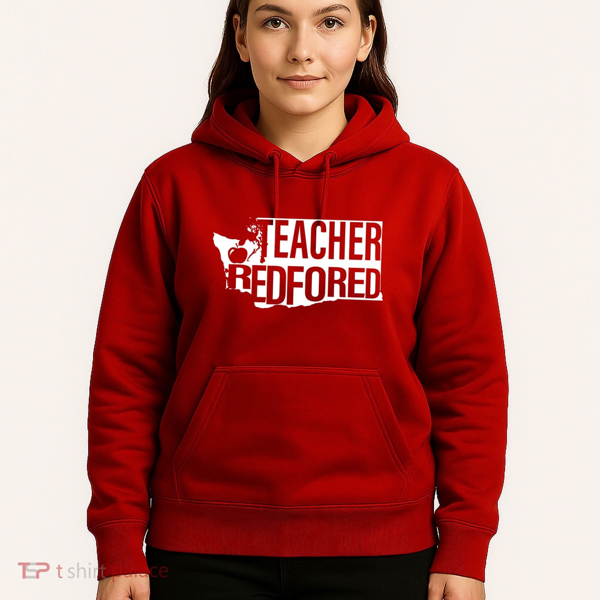 Washington Teacher Red For Ed Education Hoodie