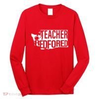 Washington Teacher Red For Ed Education Long Sleeve Shirt thumb 0