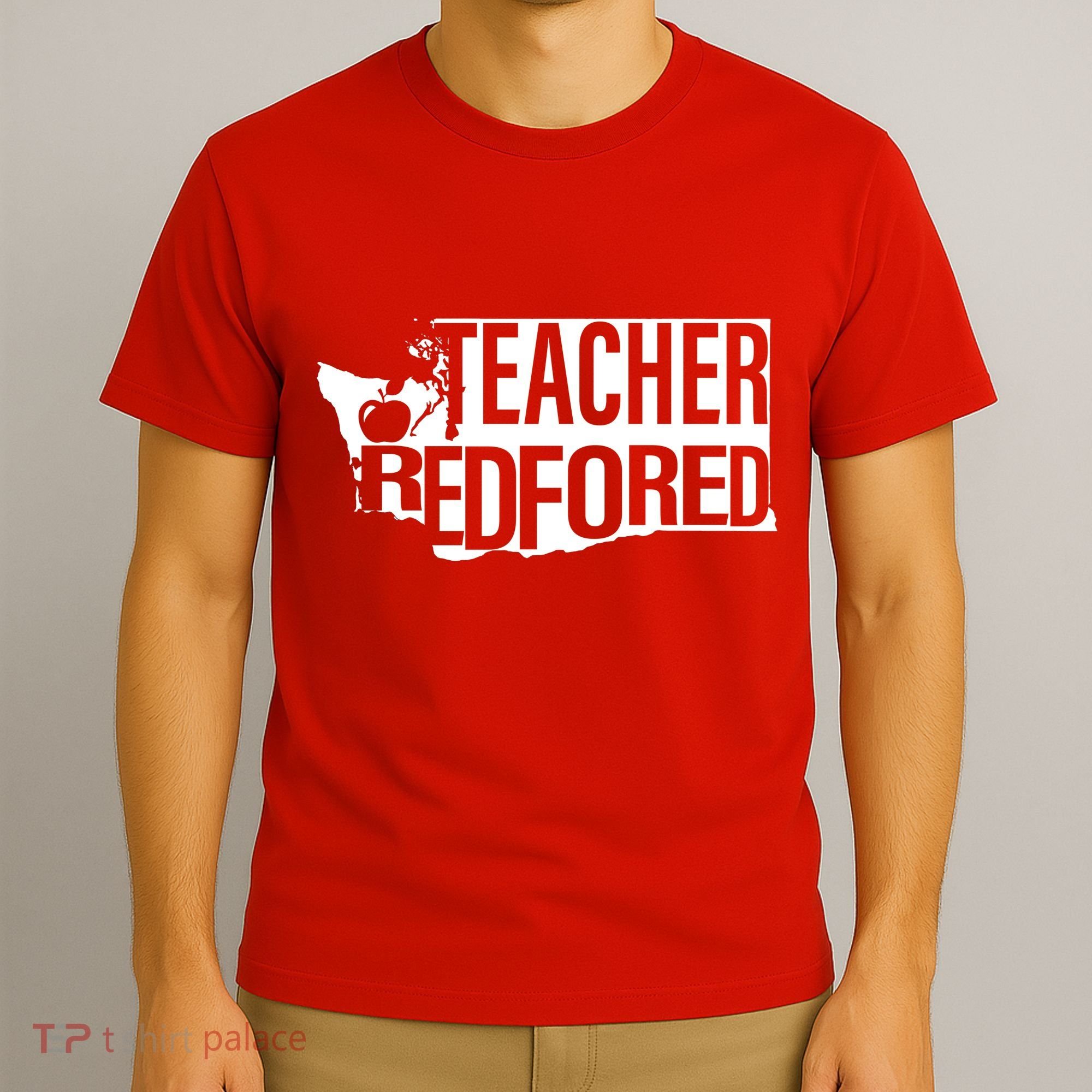 Washington Teacher Red For Ed Education T-Shirt
