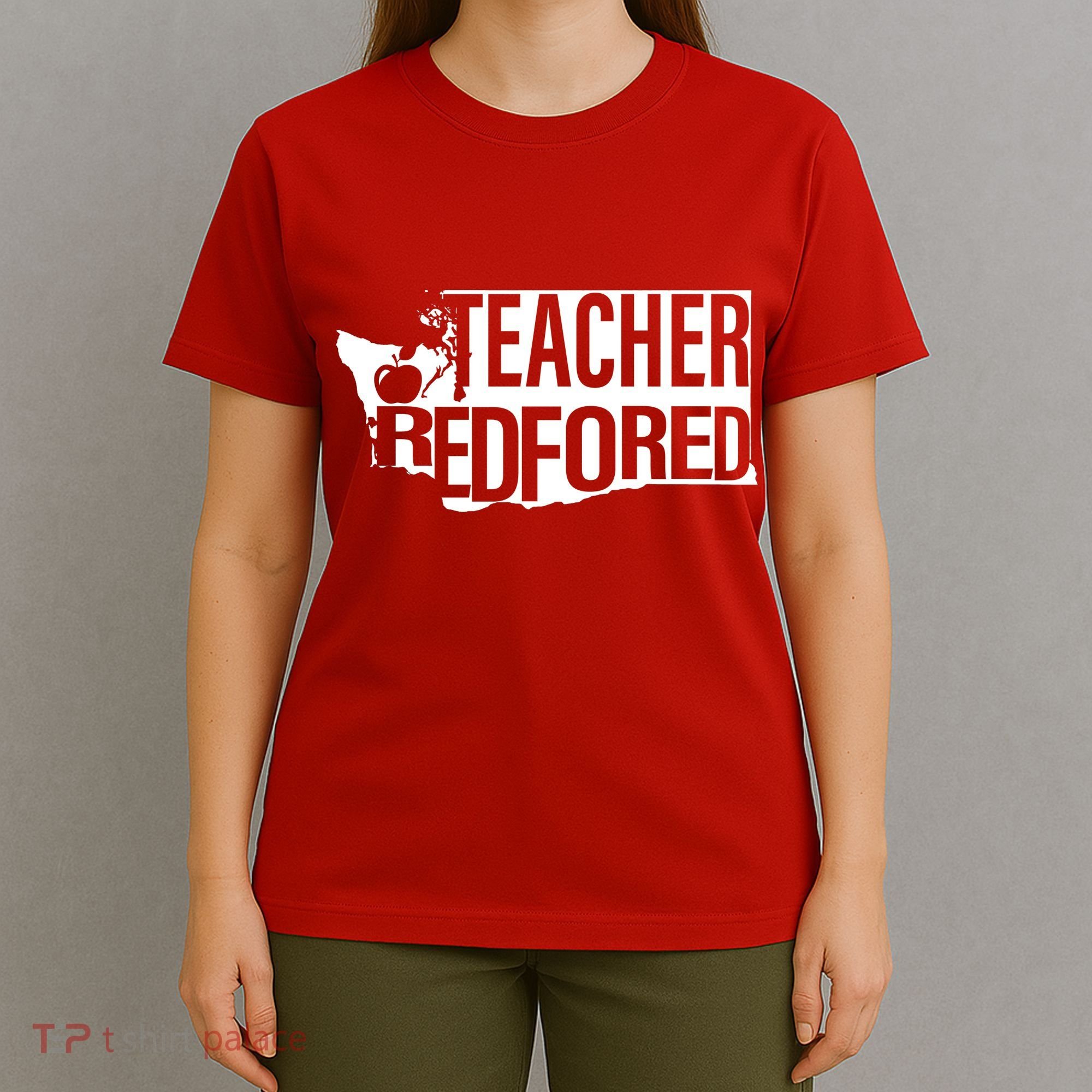 Washington Teacher Red For Ed Education T-Shirt
