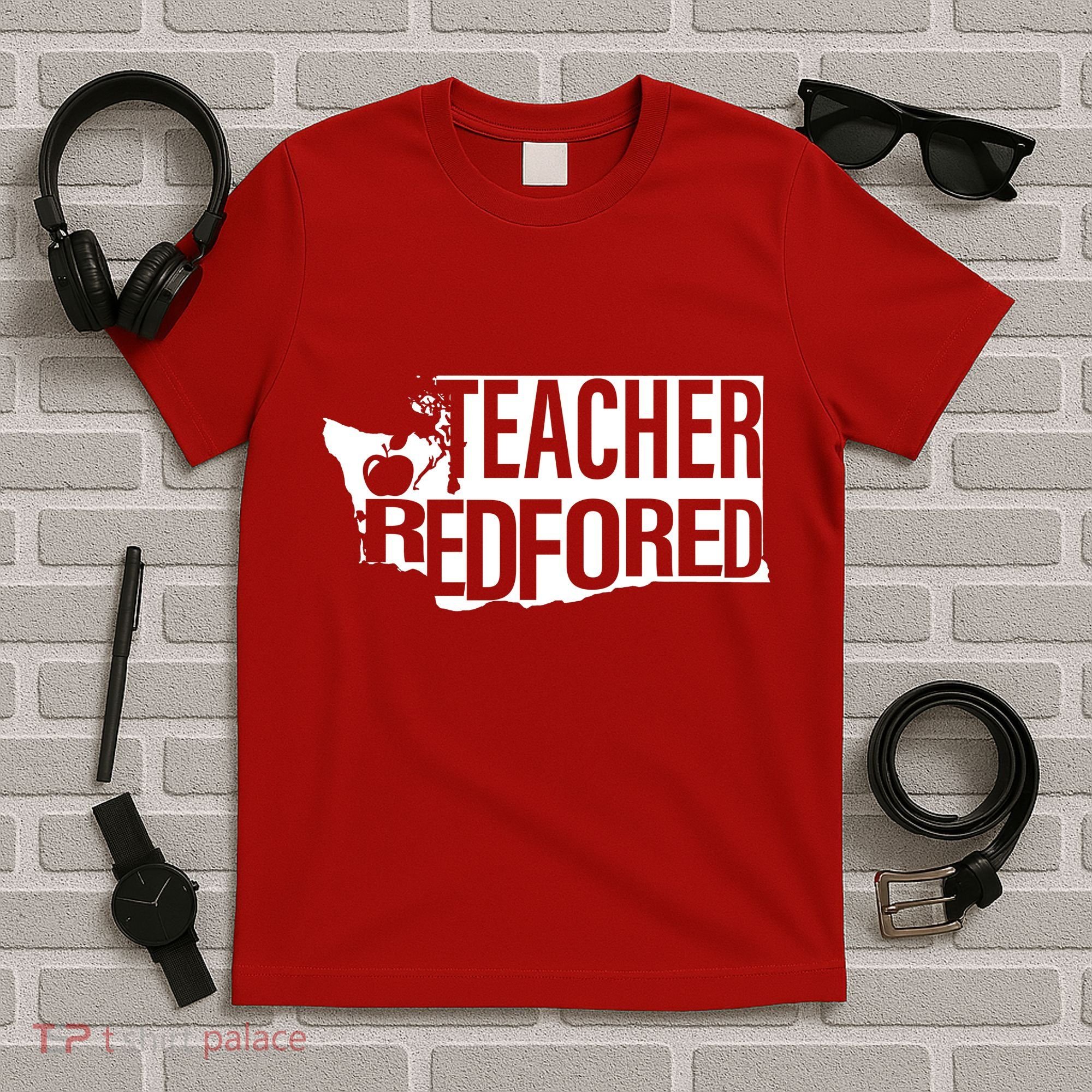 Washington Teacher Red For Ed Education T-Shirt