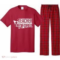 Washington Teacher Red For Ed Education Pajama Set thumb 0