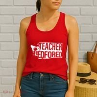 Washington Teacher Red For Ed Education Women's Tank Top thumb 2