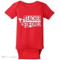 Washington Teacher Red For Ed Education Baby Bodysuit thumb 0