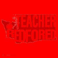 Washington Teacher Red For Ed Education Santa Hat thumb 1