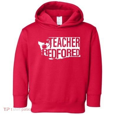 Washington Teacher Red For Ed Education Toddler Hoodie