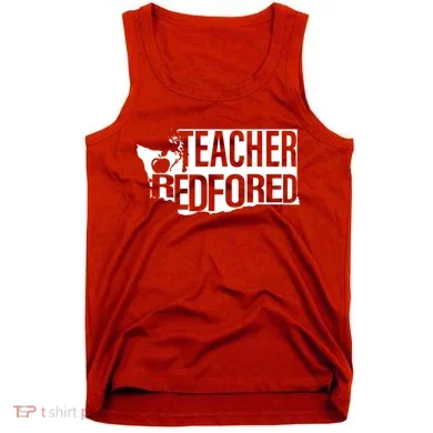 Washington Teacher Red For Ed Education Tank Top