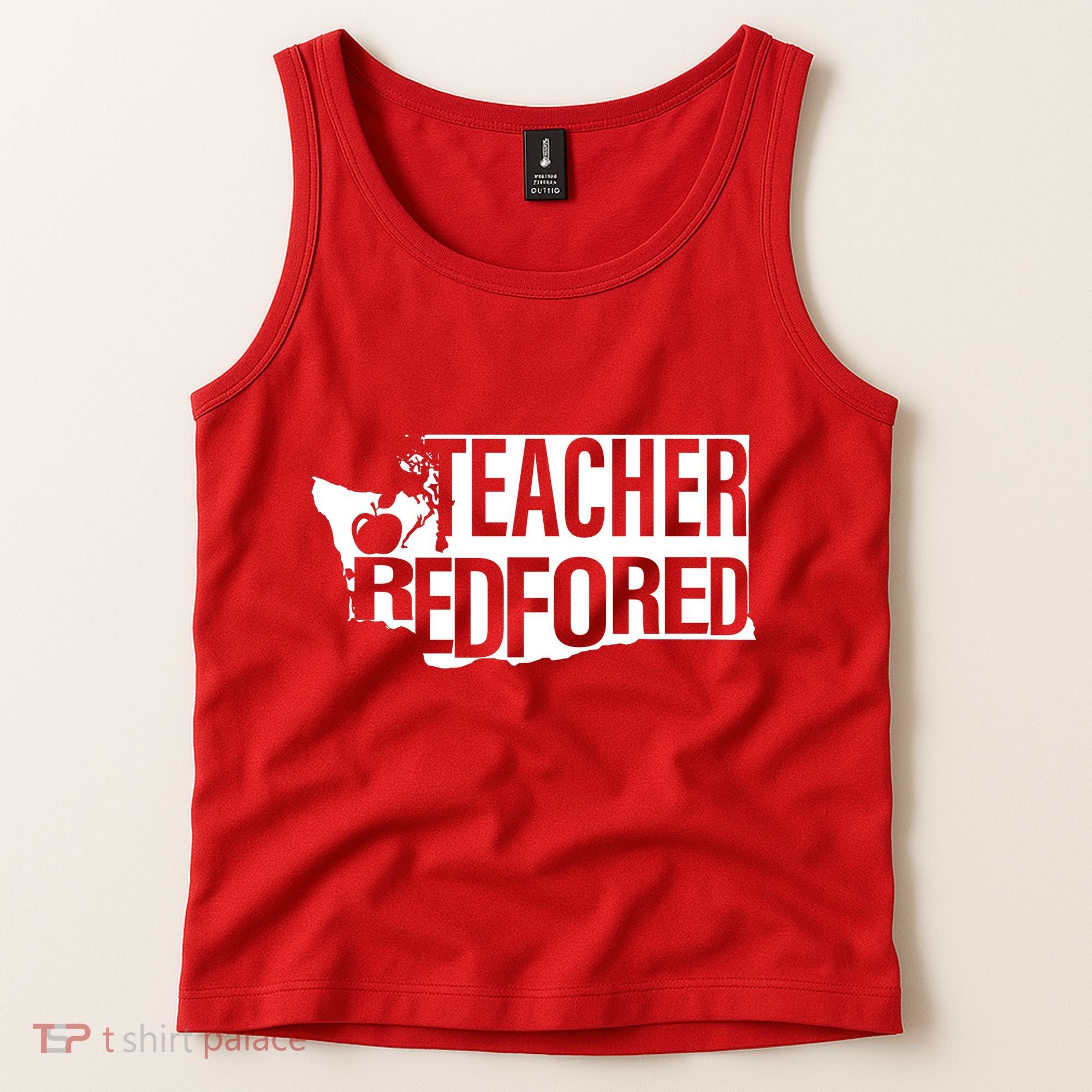 Washington Teacher Red For Ed Education Tank Top