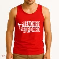 Washington Teacher Red For Ed Education Tank Top thumb 3
