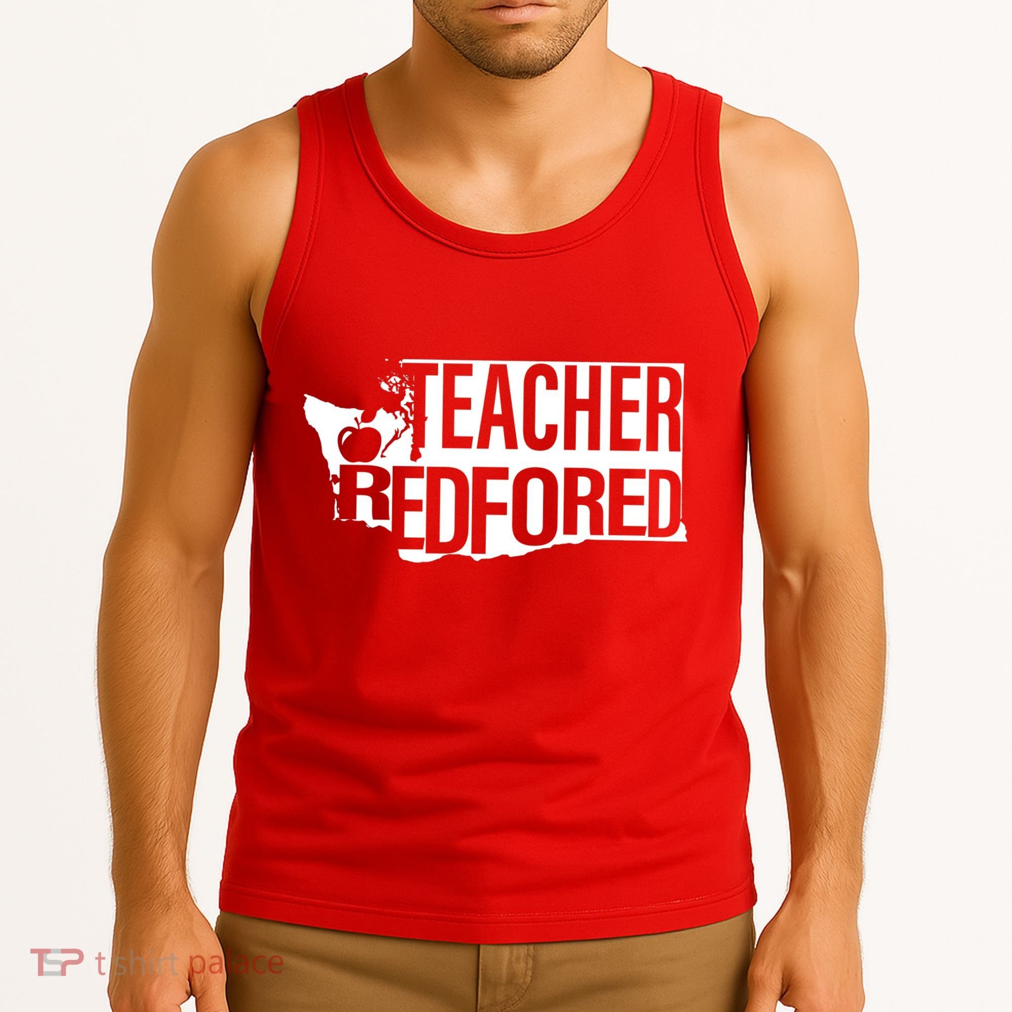 Washington Teacher Red For Ed Education Tank Top