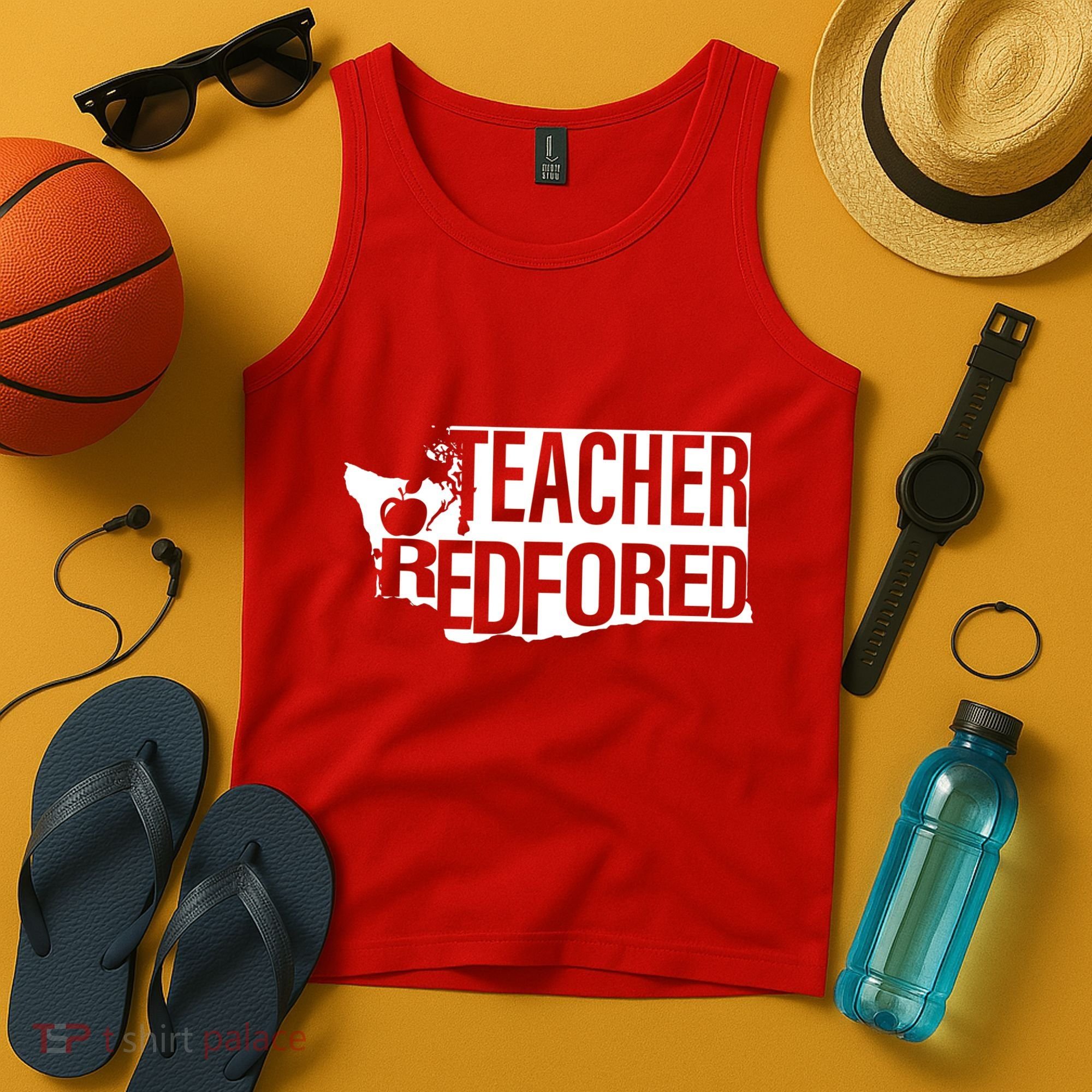 Washington Teacher Red For Ed Education Tank Top