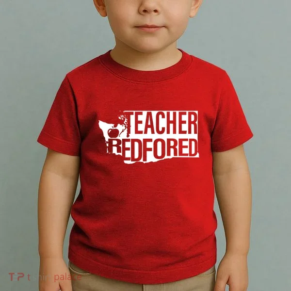 Washington Teacher Red For Ed Education Toddler T-Shirt