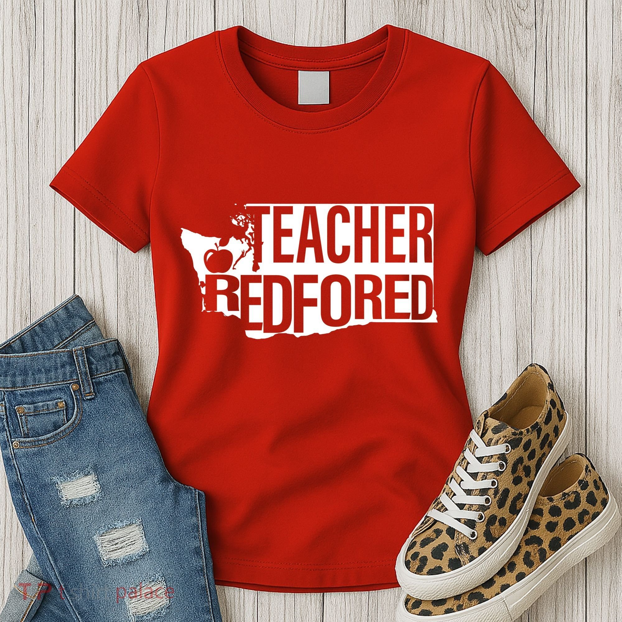 Washington Teacher Red For Ed Education Women's T-Shirt