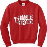 Washington Teacher Red For Ed Education Kids Sweatshirt thumb 0
