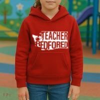 Washington Teacher Red For Ed Education Kids Hoodie thumb 3