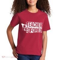 Washington Teacher Red For Ed Education Kids T-Shirt thumb 2