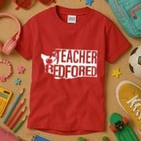 Washington Teacher Red For Ed Education Kids T-Shirt thumb 3