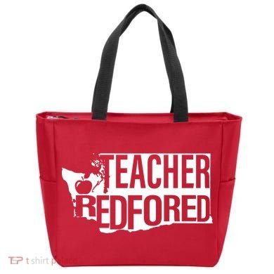 Washington Teacher Red For Ed Education Tote Bag
