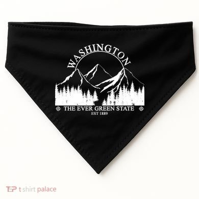 Washington The Ever Green State USA-Made Doggie Bandana