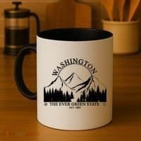 Washington The Ever Green State Coffee Mug thumb 4
