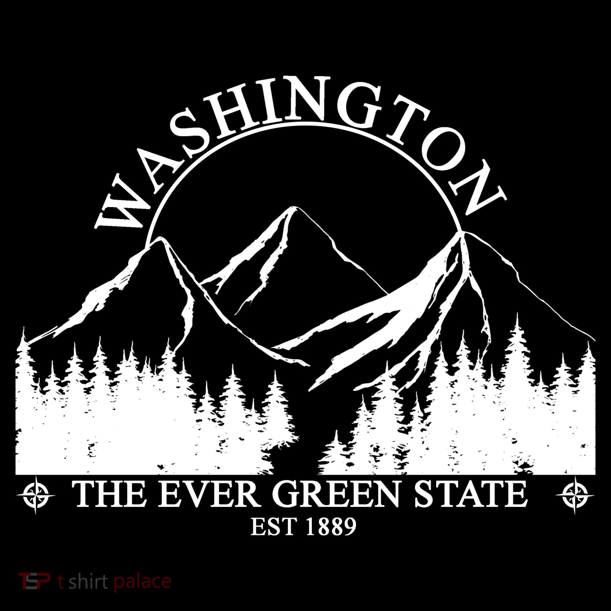 Washington The Ever Green State Toddler Hoodie