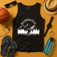 Washington The Ever Green State Tank Top thumb 4