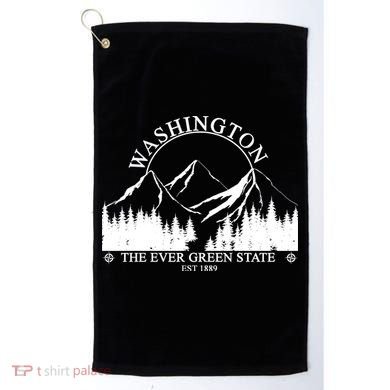 Washington The Ever Green State Golf Towel