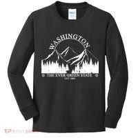 Washington The Ever Green State Kids Long Sleeve Shirt thumb 0