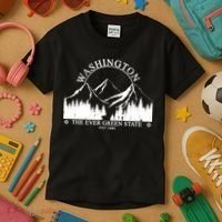 Washington The Ever Green State Kids T-Shirt thumb 3