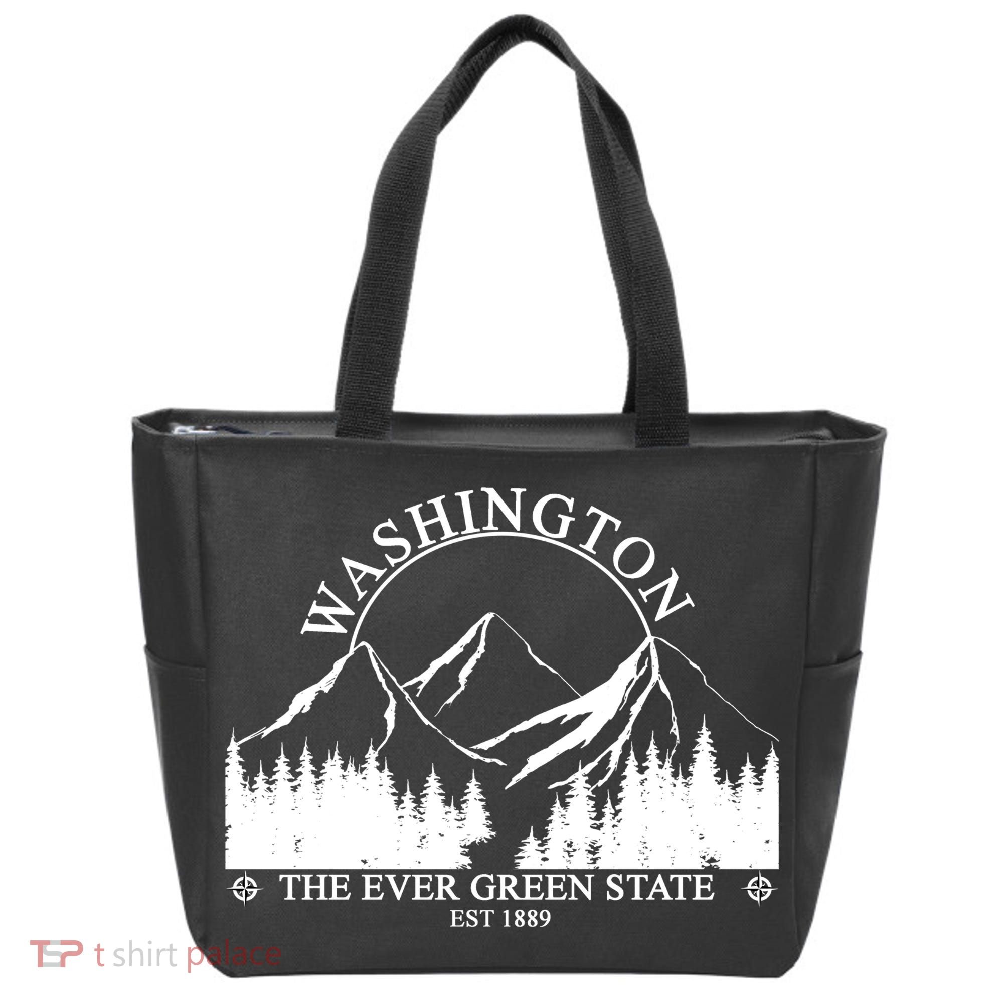 Washington The Ever Green State Tote Bag