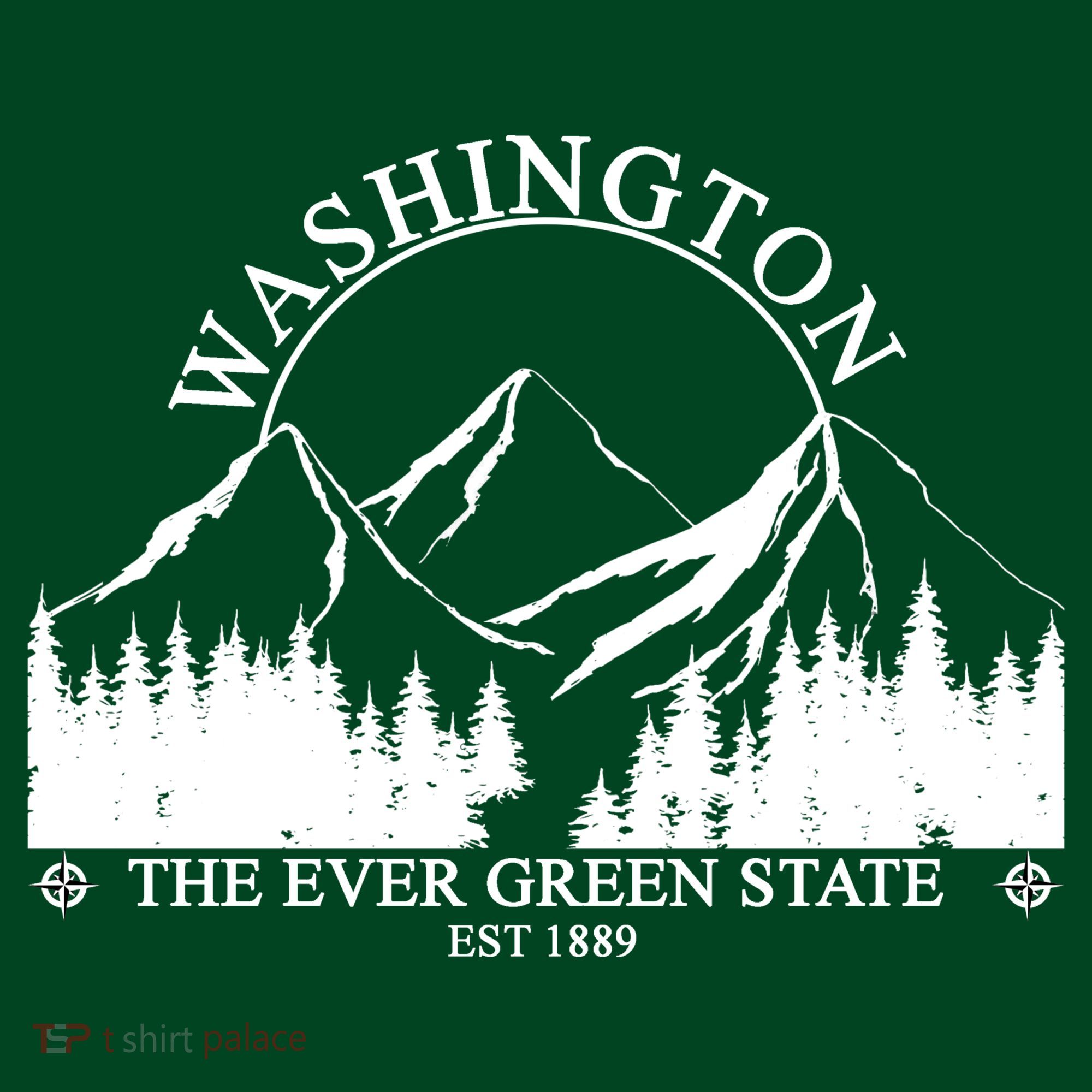 Washington The Ever Green State Apron